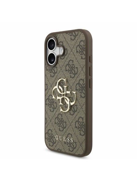 Guess Guess PU 4G Metal Logo Zadnji ovoj za iPhone 17 Brown