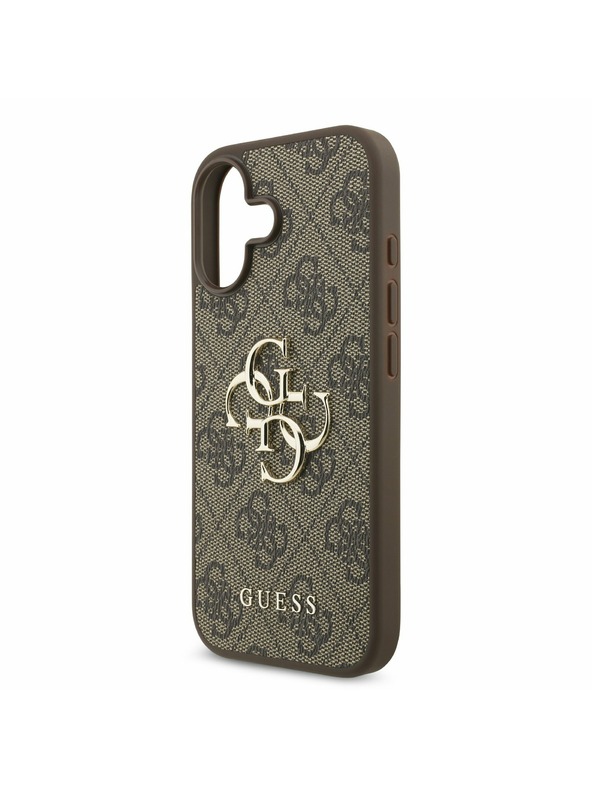 Guess Guess PU 4G Metal Logo Zadnji ovoj za iPhone 17 Brown