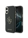 Guess Guess PU Resin Logo Zadnji ovoj za iPhone 17 Black