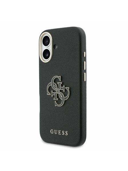 Guess Guess PU Resin Logo Zadnji ovoj za iPhone 17 Black