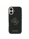 Guess Guess PU Resin Logo Zadnji ovoj za iPhone 17 Black