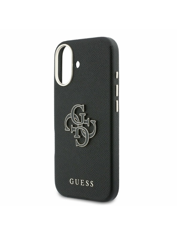 Guess Guess PU Resin Logo Zadnji ovoj za iPhone 17 Black