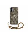 Guess Guess PU 4G Metal Logo Strap Zadnji ovoj za iPhone 17 Brown