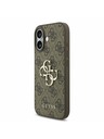 Guess Guess PU 4G Metal Logo Strap Zadnji ovoj za iPhone 17 Brown