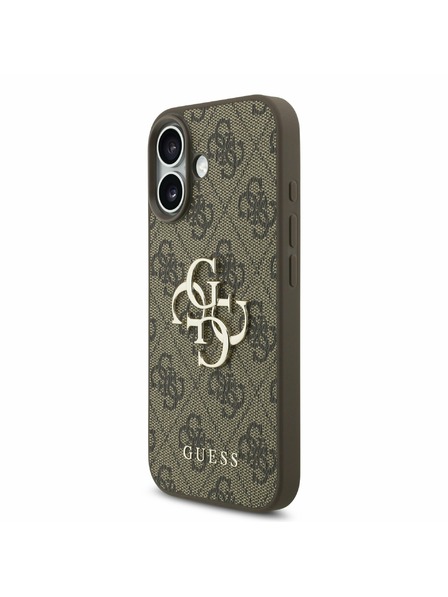 Guess Guess PU 4G Metal Logo Strap Zadnji ovoj za iPhone 17 Brown