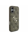 Guess Guess PU 4G Metal Logo Strap Zadnji ovoj za iPhone 17 Brown
