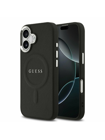 Guess Guess PU Saffiano MagSafe Zadnji ovoj za iPhone 17 Black
