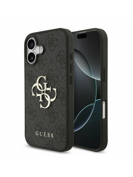 Guess Guess PU 4G Metal Logo Zadnji ovoj za iPhone 17 Grey