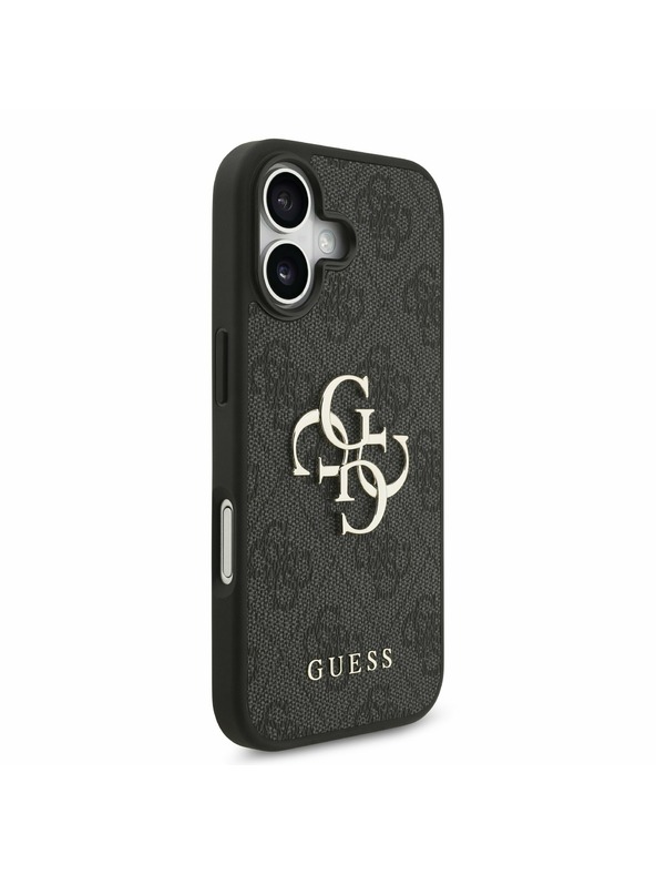 Guess Guess PU 4G Metal Logo Zadnji ovoj za iPhone 17 Grey