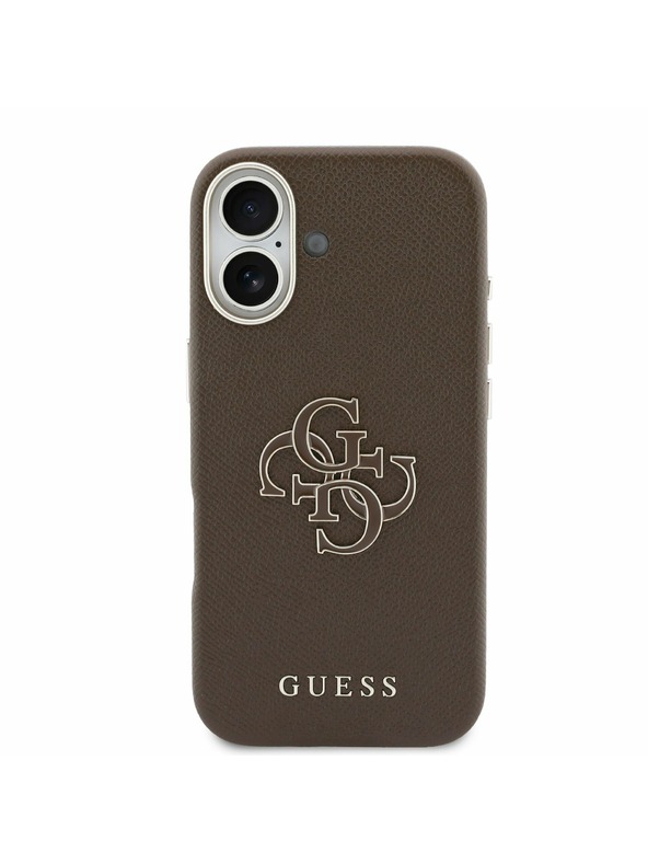 Guess Guess PU Resin Logo Zadnji ovoj za iPhone 17 Brown