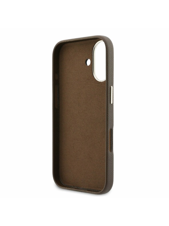 Guess Guess PU Resin Logo Zadnji ovoj za iPhone 17 Brown
