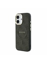 Guess Guess PU Leather 4G Gold Frame MagSafe Zadnji ovoj za iPhone 17 Black