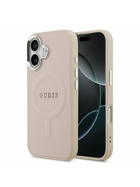Guess Guess PU Saffiano MagSafe Zadnji ovoj za iPhone 17 Pink
