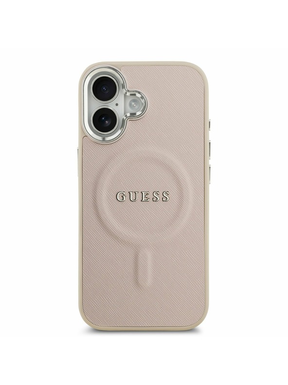 Guess Guess PU Saffiano MagSafe Zadnji ovoj za iPhone 17 Pink