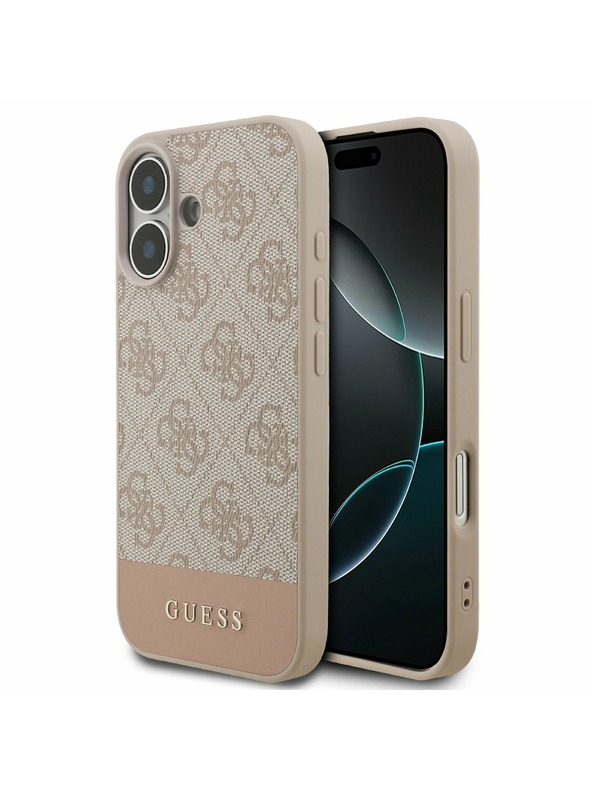Guess Guess PU 4G Stripe Zadnji ovoj za iPhone 17 Pink