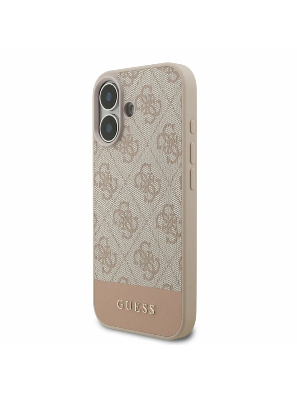 Guess Guess PU 4G Stripe Zadnji ovoj za iPhone 17 Pink