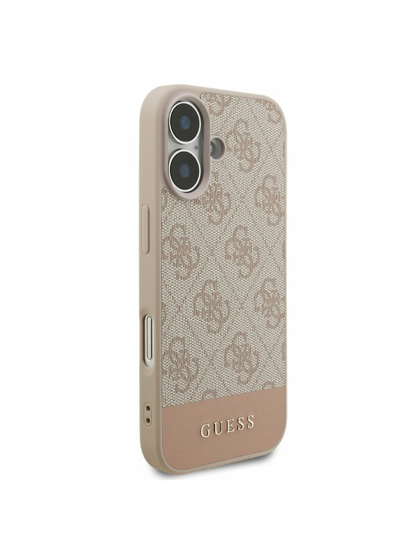Guess Guess PU 4G Stripe Zadnji ovoj za iPhone 17 Pink
