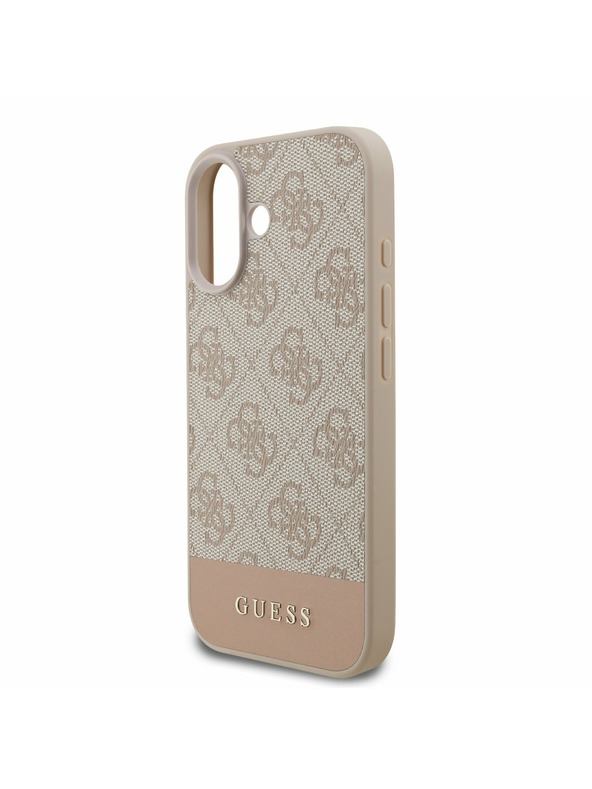 Guess Guess PU 4G Stripe Zadnji ovoj za iPhone 17 Pink