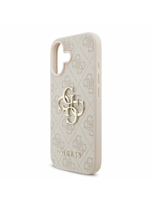 Guess Guess PU 4G Metal Logo Zadnji ovoj za iPhone 17 Pink