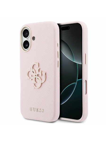 Guess Guess PU Resin Logo Zadnja Ovojnica za iPhone 17 Pink