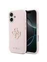 Guess Guess PU Resin Logo Zadnja Ovojnica za iPhone 17 Pink