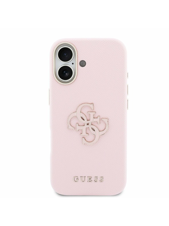 Guess Guess PU Resin Logo Zadnja Ovojnica za iPhone 17 Pink