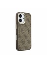 Guess Guess PU Leather 4G Gold Frame MagSafe Zadnja Ovojnica za iPhone 17 Brown