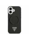Guess Guess PU Leather Triangle Logo MagSafe Zadnja Ovojnica za iPhone 17 Black