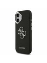 Guess Guess PU Grained 4G Metal Logo Zadnja Ovojnica za iPhone 17 Black