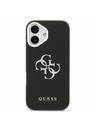 Guess Guess PU Grained 4G Metal Logo Zadnja Ovojnica za iPhone 17 Black