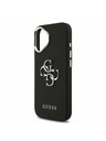 Guess Guess PU Grained 4G Metal Logo Zadnja Ovojnica za iPhone 17 Black