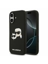 Karl Lagerfeld Karl Lagerfeld Liquid Silicone Double Heads MagSafe Zadnja Ovojnica za iPhone 17 Black