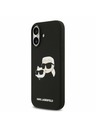 Karl Lagerfeld Karl Lagerfeld Liquid Silicone Double Heads MagSafe Zadnja Ovojnica za iPhone 17 Black