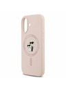 Karl Lagerfeld Karl Lagerfeld Liquid Silicone Karl and Choupette MagSafe Zadnja Ovojnica za iPhone 17 Pink