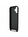 Karl Lagerfeld Karl Lagerfeld Saffiano Crossbody Naramnica Metal Karl and Choupette Zadnja Ovojnica za iPhone 17 Black