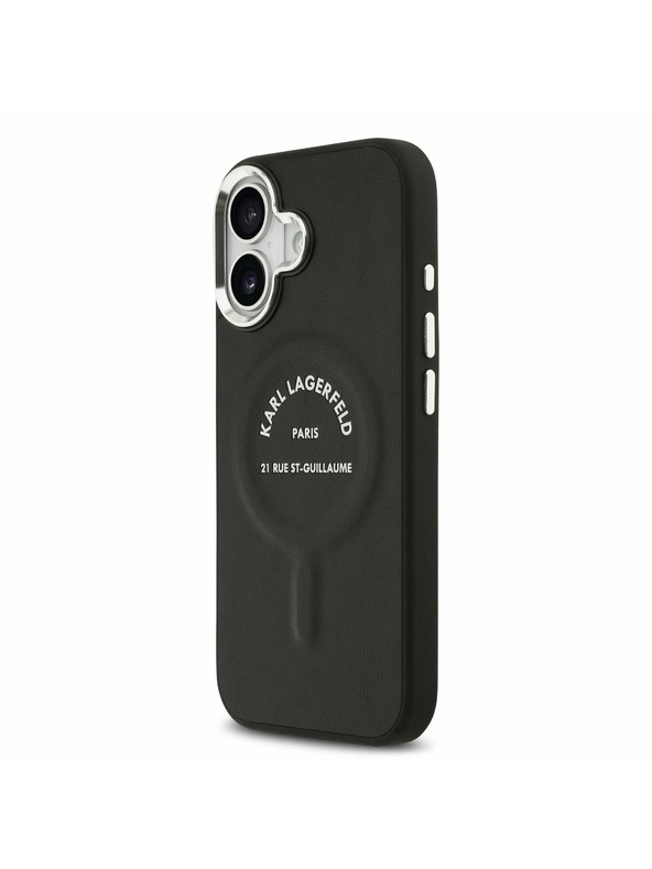 Karl Lagerfeld Karl Lagerfeld PU RSG Logo MagSafe Zadnja Ovojnica za iPhone 17 Black