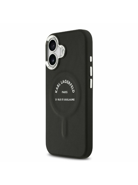 Karl Lagerfeld Karl Lagerfeld PU RSG Logo MagSafe Zadnja Ovojnica za iPhone 17 Black