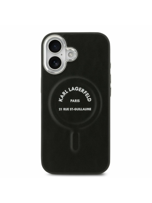 Karl Lagerfeld Karl Lagerfeld PU RSG Logo MagSafe Zadnja Ovojnica za iPhone 17 Black