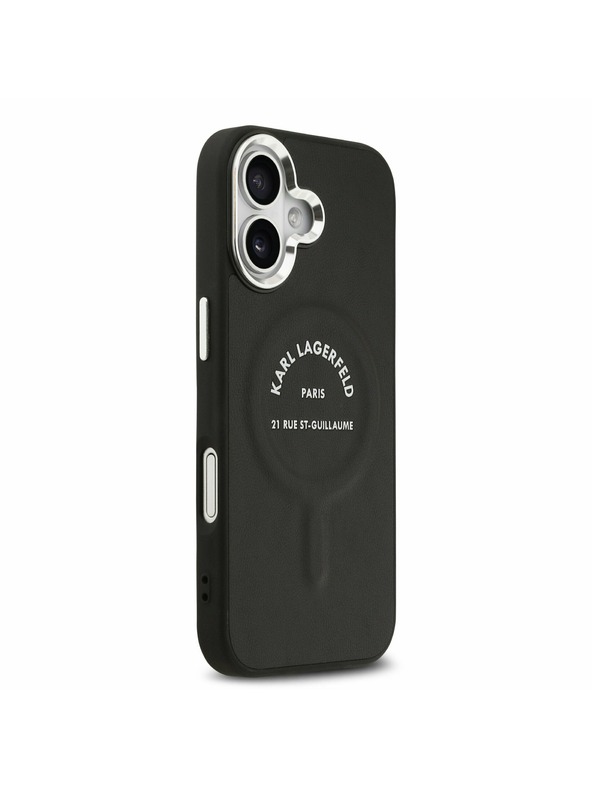 Karl Lagerfeld Karl Lagerfeld PU RSG Logo MagSafe Zadnja Ovojnica za iPhone 17 Black