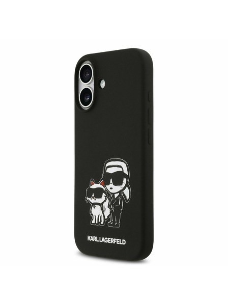 Karl Lagerfeld Karl Lagerfeld Liquid Silicone K&CH Sketch MagSafe Zadnja Ovojnica za iPhone 17 Black