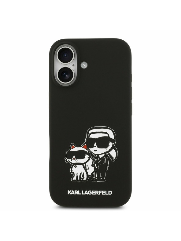 Karl Lagerfeld Karl Lagerfeld Liquid Silicone K&CH Sketch MagSafe Zadnja Ovojnica za iPhone 17 Black
