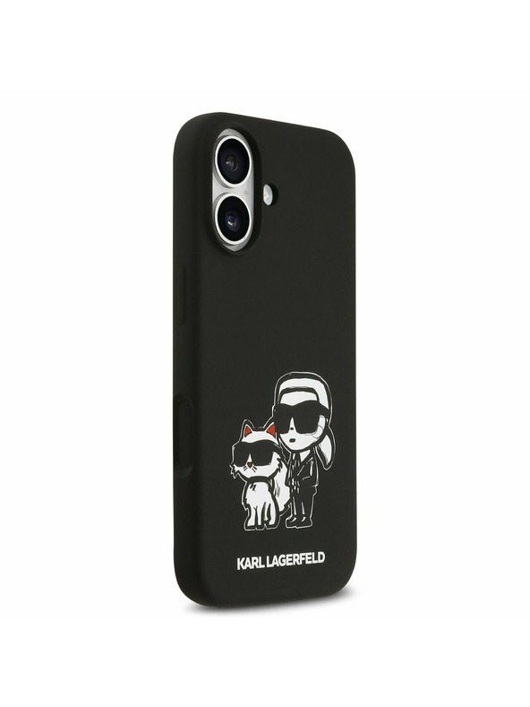 Karl Lagerfeld Karl Lagerfeld Liquid Silicone K&CH Sketch MagSafe Zadnja Ovojnica za iPhone 17 Black
