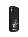 Karl Lagerfeld Karl Lagerfeld Liquid Silicone K&CH Sketch MagSafe Zadnja Ovojnica za iPhone 17 Black