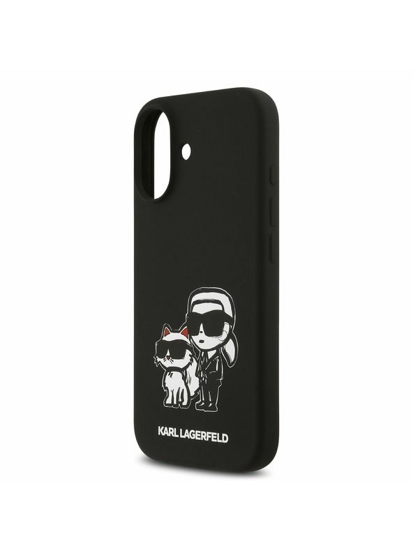 Karl Lagerfeld Karl Lagerfeld Liquid Silicone K&CH Sketch MagSafe Zadnja Ovojnica za iPhone 17 Black