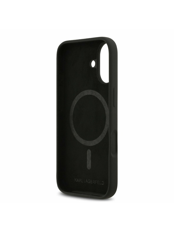 Karl Lagerfeld Karl Lagerfeld Liquid Silicone K&CH Sketch MagSafe Zadnja Ovojnica za iPhone 17 Black