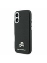 Karl Lagerfeld Karl Lagerfeld PU Karl and Choupette Heads Pins MagSafe Zadnja Ovojnica za iPhone 17 Black