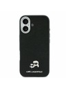 Karl Lagerfeld Karl Lagerfeld PU Karl and Choupette Heads Pins MagSafe Zadnja Ovojnica za iPhone 17 Black