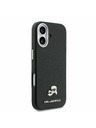 Karl Lagerfeld Karl Lagerfeld PU Karl and Choupette Heads Pins MagSafe Zadnja Ovojnica za iPhone 17 Black