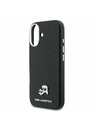 Karl Lagerfeld Karl Lagerfeld PU Karl and Choupette Heads Pins MagSafe Zadnja Ovojnica za iPhone 17 Black