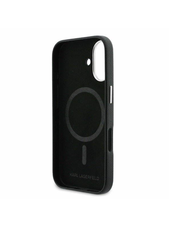 Karl Lagerfeld Karl Lagerfeld PU Karl and Choupette Heads Pins MagSafe Zadnja Ovojnica za iPhone 17 Black